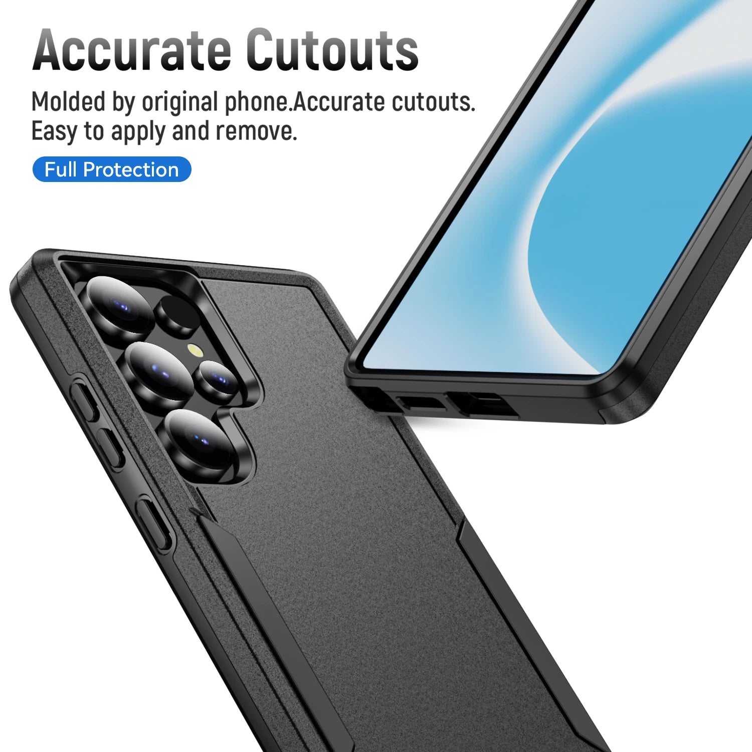 Shockproof armor case for Samsung Galaxy S26 Ultra S24 S22 Plus S23 S25 FE S21 A57 A37 A17 A56 5G A16 A36 A55 A15 A54 A35 A14