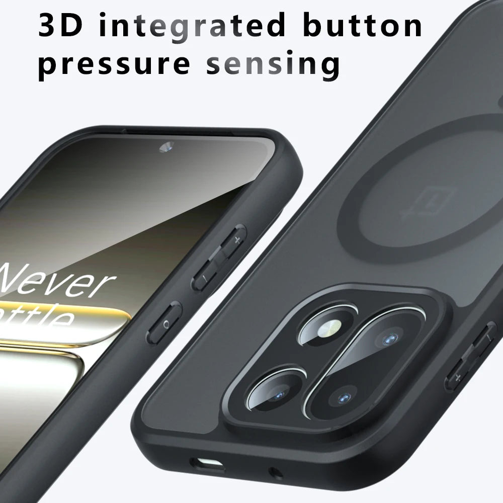 For Magsafe Magnetic Wireless Charging Case For OnePlus 15 OnePlus15 5G Shockproof Matte Back Cover Coque