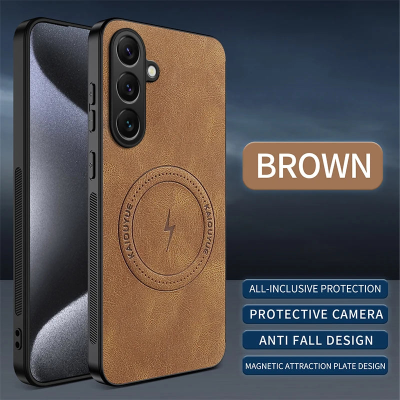New Style Leather Phone Case For Samsung Galaxy S26 S25 S24 S23 S22 S21 Ultra Plus S25Edge S25FE S24FE S23FE S21FE Cover Cases