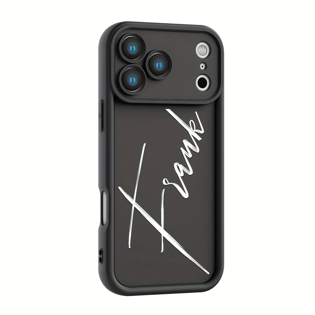 Custom Text Case For iPhone 17 Air 16 15 14 13 12 11 Pro Max SE 2020 2022 XS XR 7 8 Plus Print Your Signature Silicone Soft Case