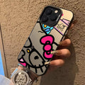 Sanrio Cartoon Hello Kitty Phone Case for iPhone 17 Pro 16 15 14 ProMax XR X XS 7 8 13 14 Pro Max 15 Plus Matte IMD Laser Cover