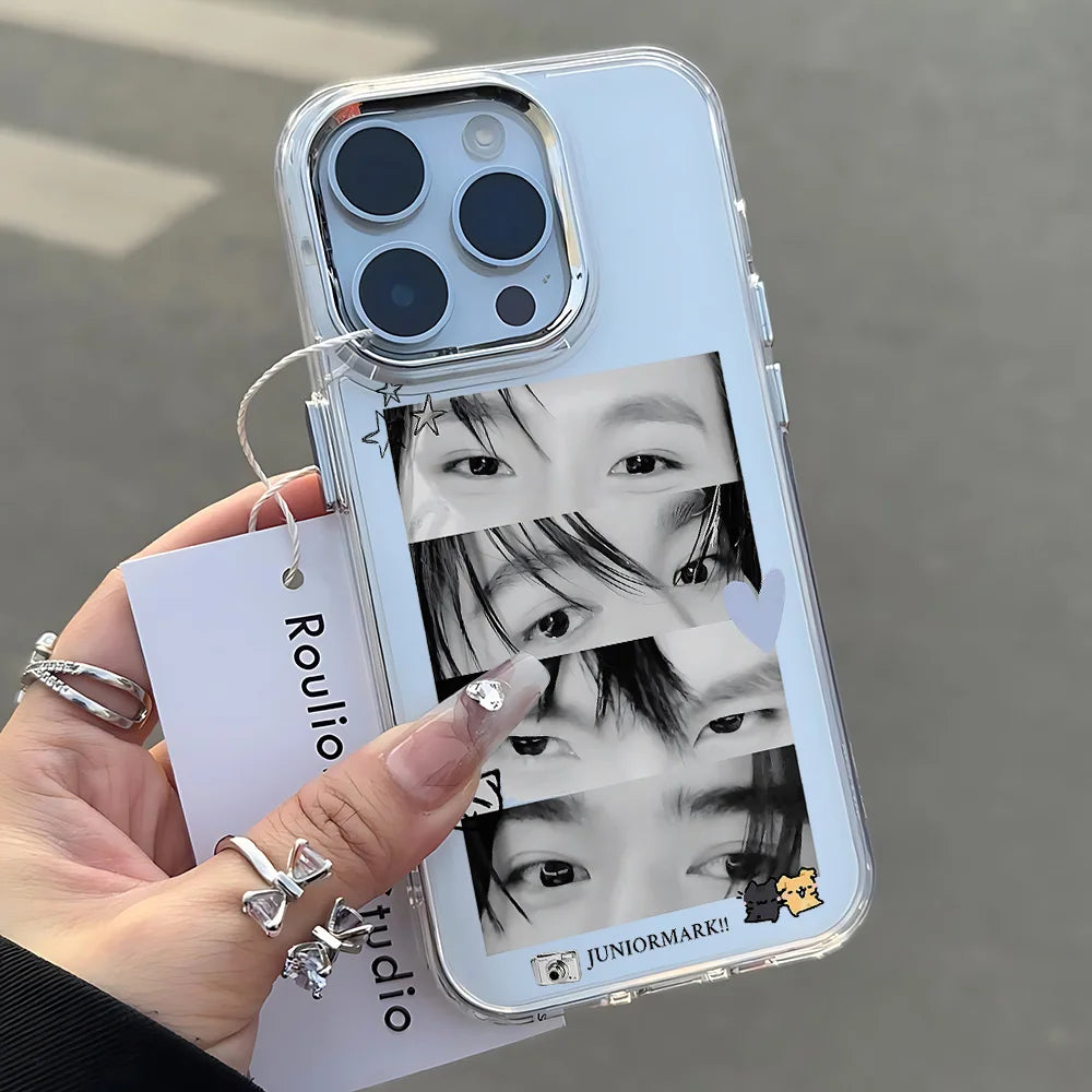 Kpop E-ENHYPENS Phone Case For iPhone 17 16e 16 15 14 13 12 11 mini Pro Max X XR XSMAX 8 7 Air Plus Transparent Soft Cover