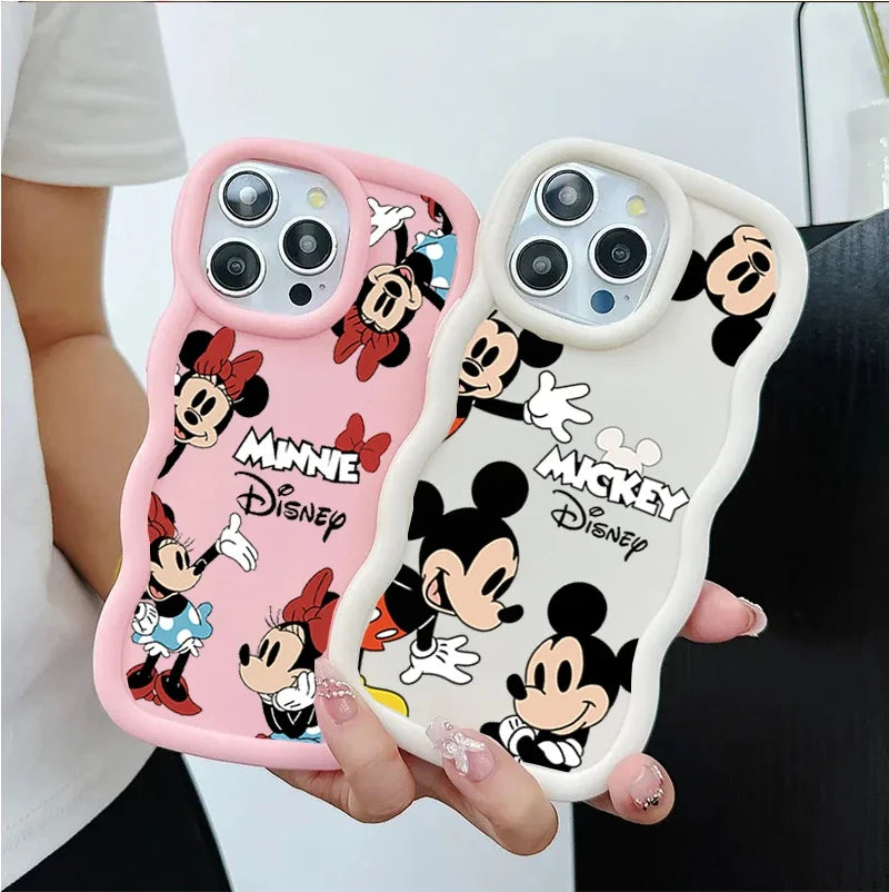 Adorable Mickey Minnie Mouse Case For OPPO A6 Pro A6X A60 Reno 15F 14F 13F 12 11 10 Pro 12F 11F 8T A5 Pro A79 5G Disney Shell