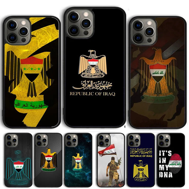 Iraqi Iraq National Flag Phone Case for iPhone 16 15 SE2020 6 7 8 Plus for Apple 13 11 12 14 Mini Pro Max Cover coque fundas