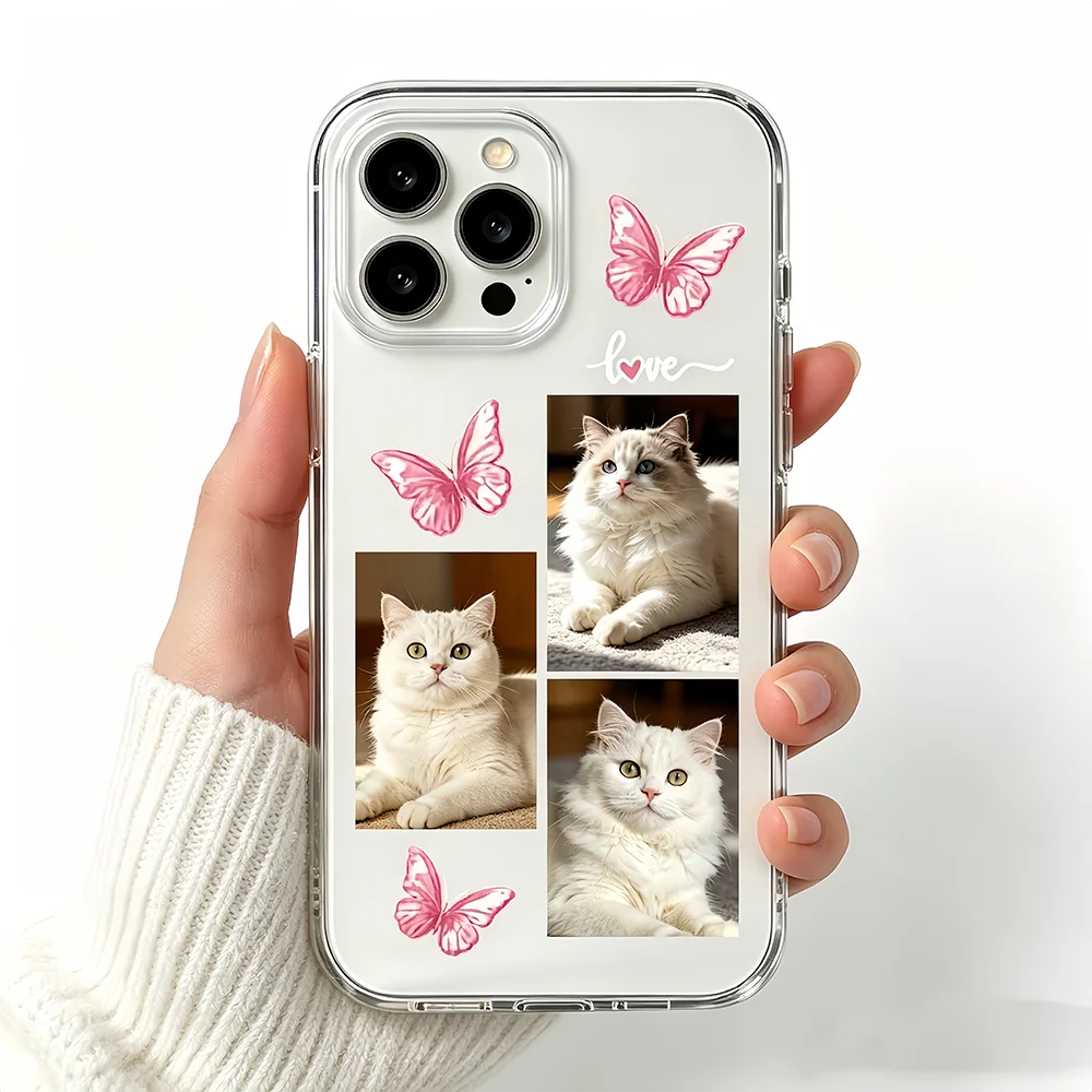DIY Customized Photo Soft TPU Case For iPhone 17 16 15 14 13 12 11 Pro Max 16e Air Mini SE 2020 2022 XS XR 6 7 8 Plus Back Cover