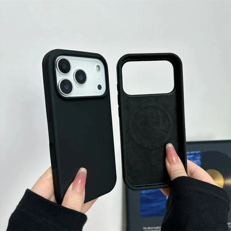 2026 New Magnetic Liquid Silicone Phone Case For iPhone 17 Air 16 15 14 13 Pro Max Plus for Magsafe Shockproof Protective Cover