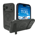 UYUXIO Magnetic Mobile Phone Case with Kickstand for iPhone 17 Pro Max 16 15 14 Plus 13 12 11 Stand Cases Back Cover with Holder