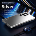 Case For Samsung Galaxy S26 Ultra Plus S25 S24 S23 Ultra  Magnetic Close Aluminum Frame Plastic Back Metal