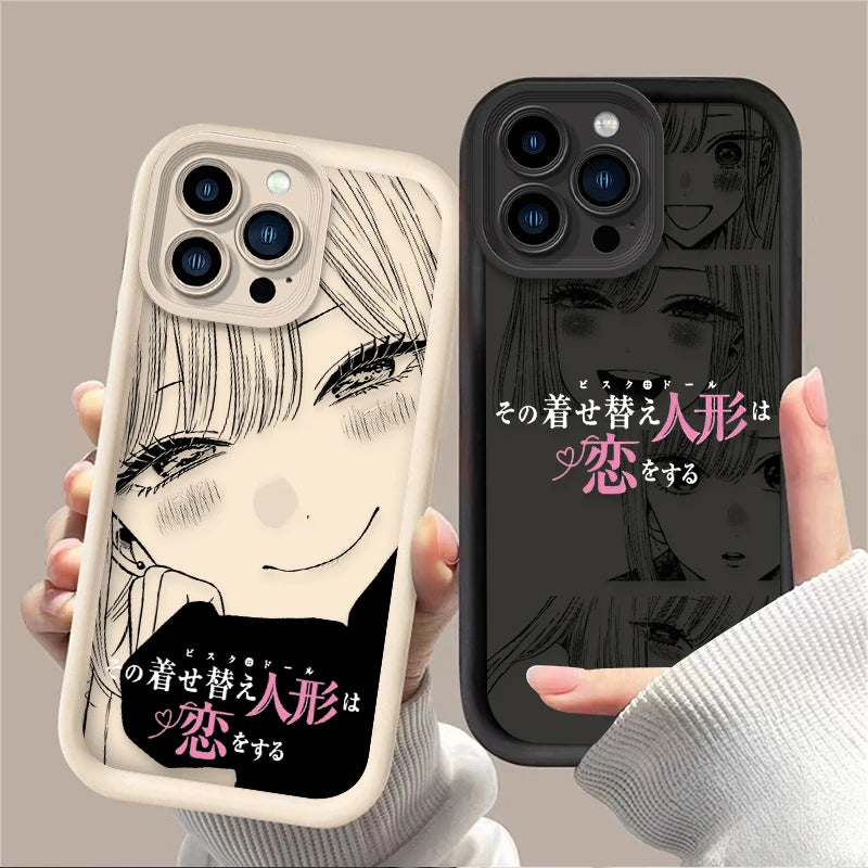 Game Kitagawa Marin Cute Phone Case For iPhone 17 Air 16 16E 15 14 13 12 11 Pro Max X XS X S Max XR SE 2020 SE4 7 8 Back Cover