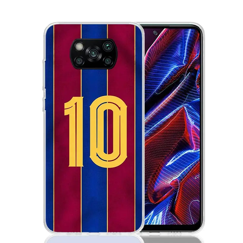 FootBall SuperStar Number C 7 10 Case Phone Cover for Xiaomi Redmi Note 10 9 9S 8 8T 7 5 Pro Mi 12T 11T 10T 9T 12 11 Lite A3 A2