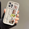 For iPhone 17 16 15 14 13 12 11 Pro Max Plus Air 16e 17e Customized DIY Phone Case Shockproof Soft Silicone Back Cover