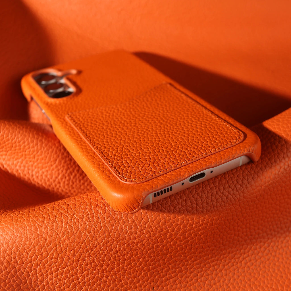 Premium Card Slot Genuine Leather Case For Samsung Galaxy S25 FE Ultra S24 Plus S23 S22 S21 Phone Back Cover Case Coque Funda