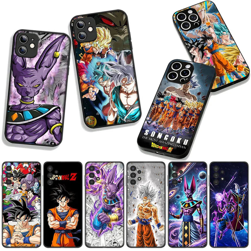 Whis Beerus Dragon Gokus Ball Super Phone Case for Samsung Galaxy S25 S24 S22 S23 FE Ultra Plus A56 A05 A06 A15 A16 A55 S7 Edge