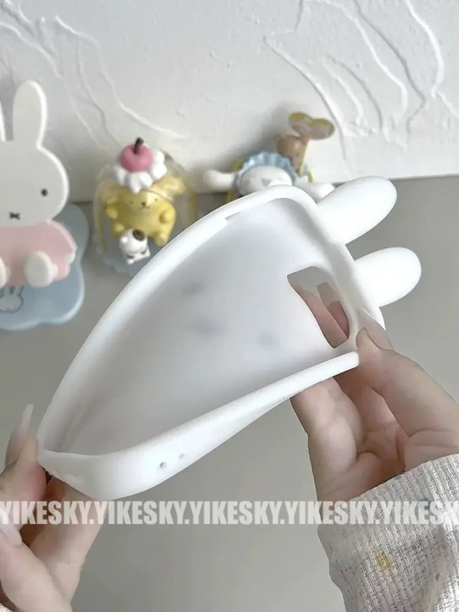 Kawaii Miffy Iphone 11/12/13/14/15/16ProMax Phone Case Silicone Cute Anti-drop Simple All-wrap Soft Case Christmas Toy Gift