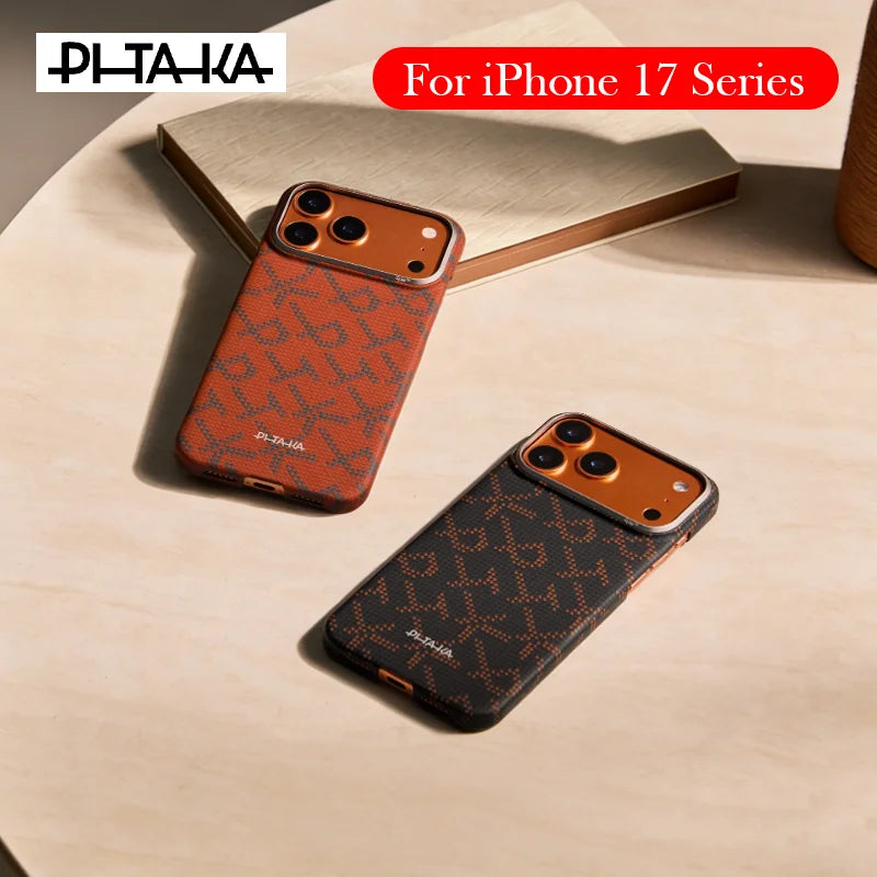 PITAKA New Case For iPhone 17 Pro Max Kevlar Wireless Charging Back Cover Shell
