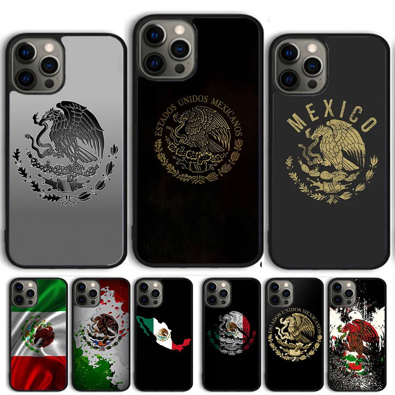 mexico flag mexicanos Phone Case Cover For iPhone 17 Air 16 15 14 13 12 Pro Max 11 Pro Max Plus Coque Shell