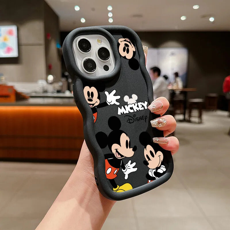 Adorable Mickey Minnie Mouse Case For OPPO A6 Pro A6X A60 Reno 15F 14F 13F 12 11 10 Pro 12F 11F 8T A5 Pro A79 5G Disney Shell