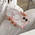 Cat's Ears Shockproof Transparent Phone Case for IPhone 17 16 15 14 13 12 Pro Max Protective Clear Protection Back Cover