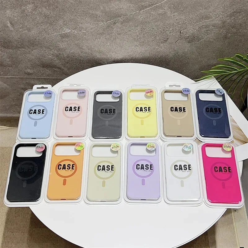 Luxury Official Original Silicone For Magsafe Magnetic Phone Case For iPhone 17 16 15 14 13 Pro Max Liquid Shockproof Soft Cover