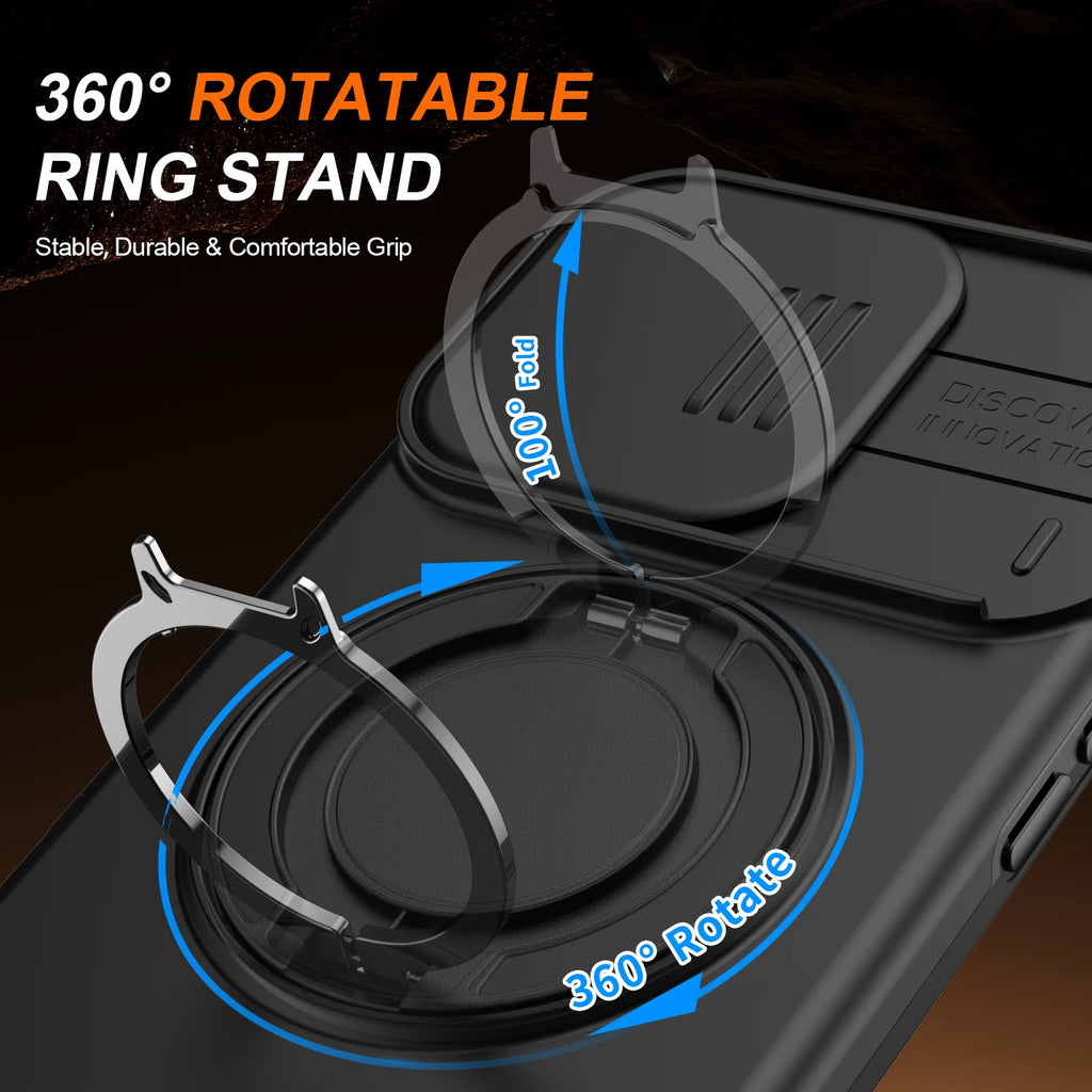 Slide Lens Protective Rugged Case for Iphone 16 Pro Max 17 Pro Iphone17 Iphone16 Dual Layer Best Protection Cover