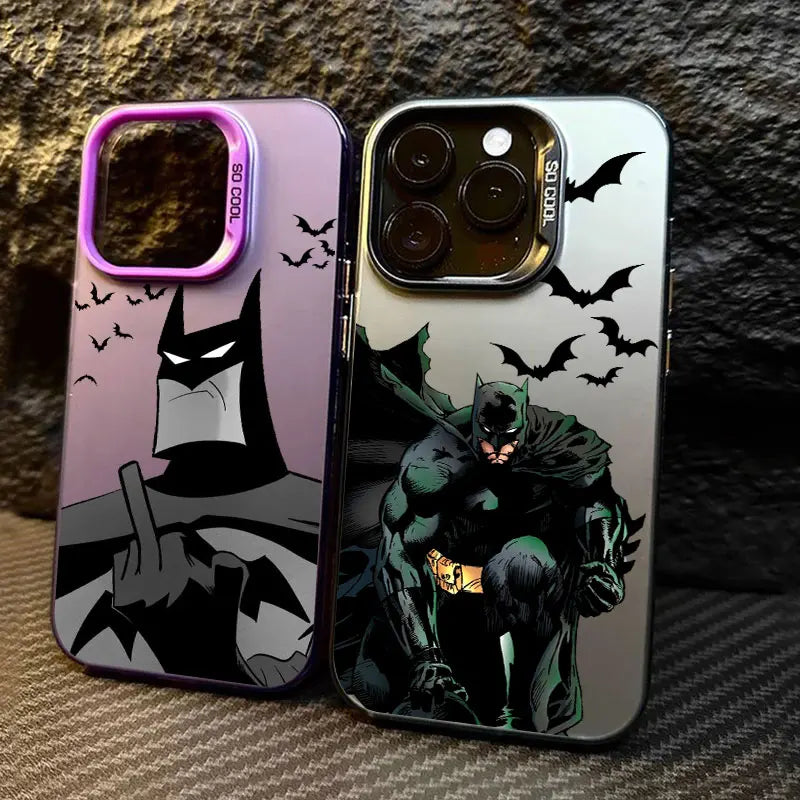 Cool B-Bats-man Logo Hero Phone Case For iPhone 11 12 13 14 15 16 17 Pro Max 16e 17E 17 Air Plus 13 Mini Shockproof Fundas Cover