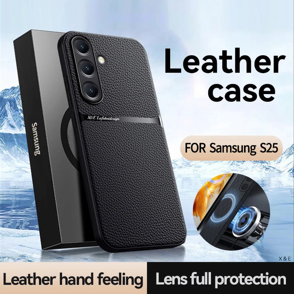 S25 Ultra Magnet Case For Samsung Galaxy S25 S24 FE S23 Ultra S22 Plus A56 A55 5G A54 A53 A52 A36 A35 A34 A25 A16 A15 Back Cover