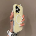 Luxury Candy Color 2 IN 1 For Magsafe Case For iPhone 17 16 15 14 13 12 11 Pro Max Magnetic Wireless Charger Matte Soft Cover