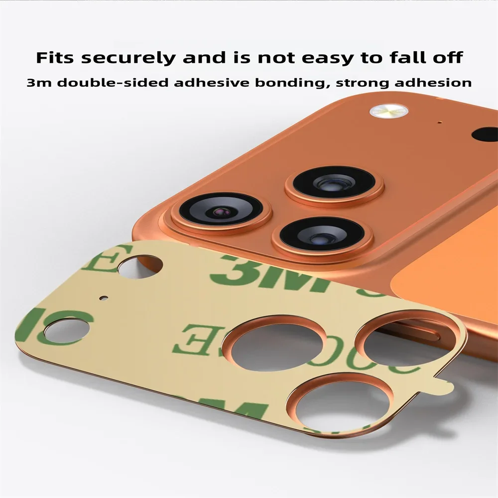 1-3Set Ultra HD Alloy Metal Camera Film for IPhone Air 17 Pro Max Anti-Scratch Tempered Glass Lens Ring Protector Accessories