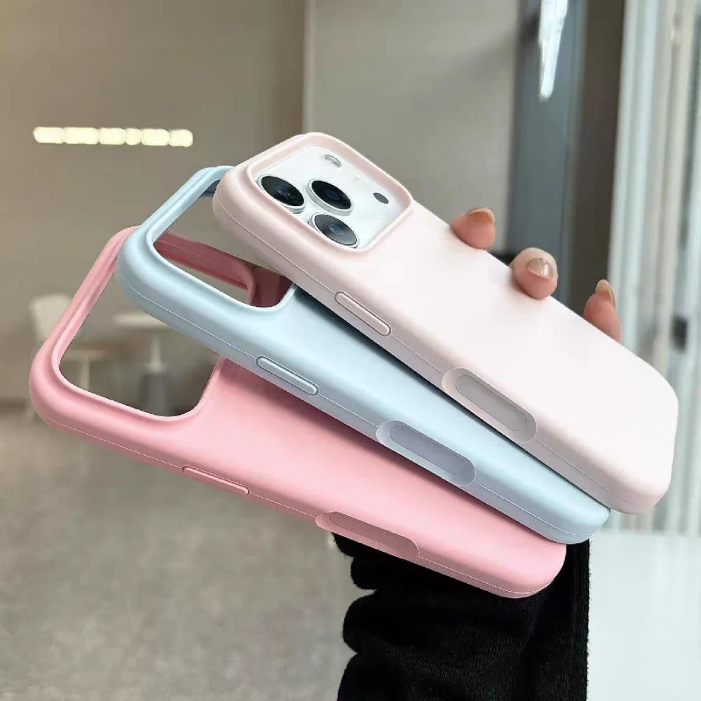 Original Solid Color for Magsafe Magnetic Silicone Case for iPhone 17 Pro Max 16 15 14 13 12 11 Pro Max 15 14 Plus Soft Cover