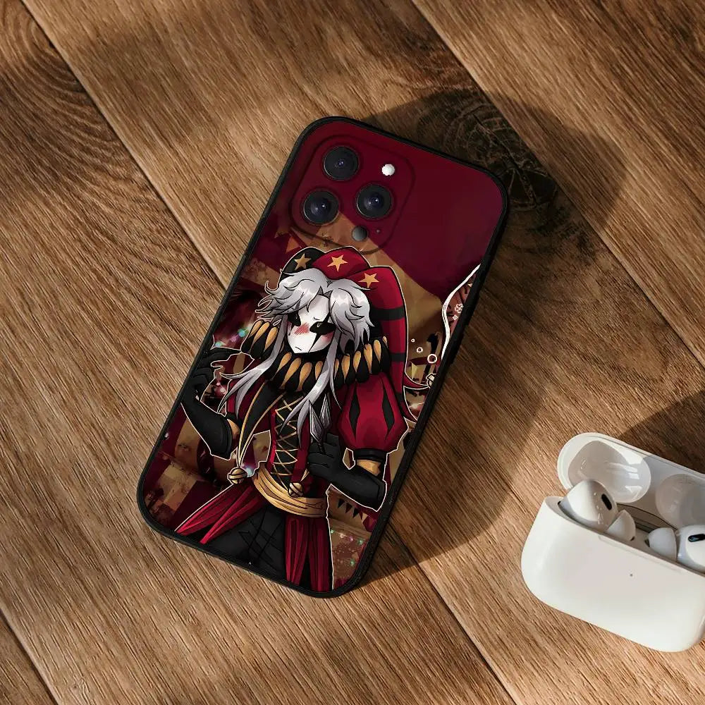 The Freak Circus Pierrot Phone Case For IPhone 17 Pro 15 13 14 16 11 12 Pro Max Plus XR XS X SE Matte Soft Funda Silicone Cover