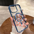 Magnetic Phone Case For iPhone 11 12 13 14 15 16 17 Pro Max Plus Air Flowers Pattern Design Transparent Shockproof Bumper Cover