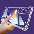 S 24 23 22 21 25 Airbag Shockproof Transparent Case For Samsung Galaxy S24 S25 S21 S20 S22 S23 Fe Plus Ultra Silicone Full Cover