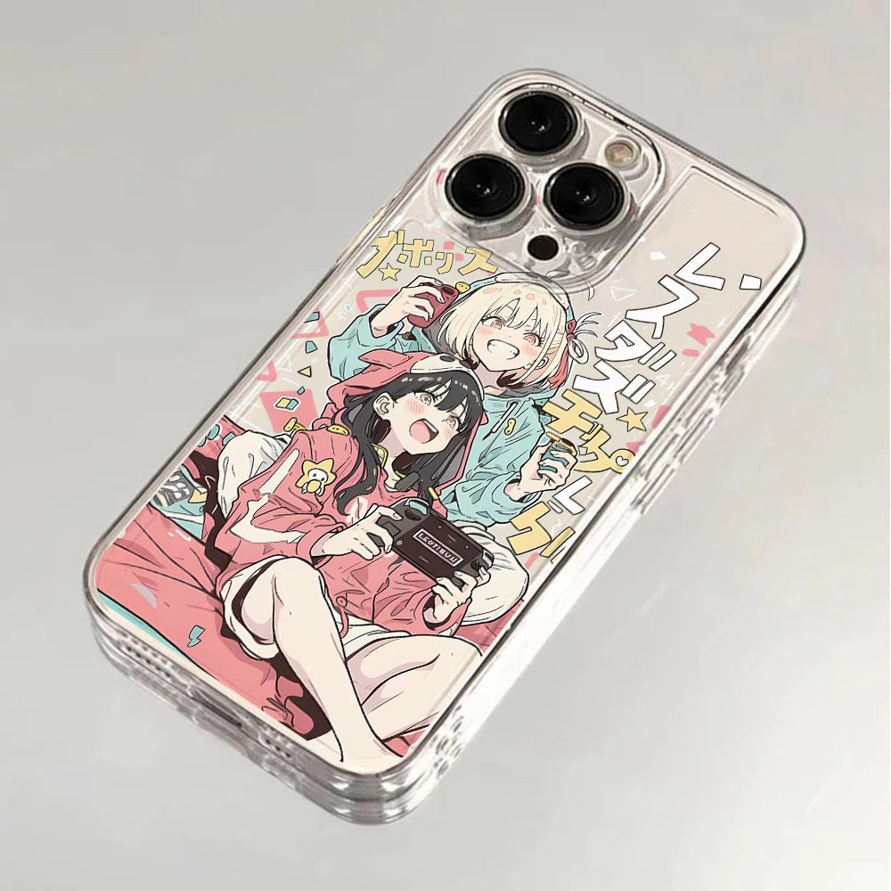 Anime Girl Lycoris Recoil Phone Case for Samsung Galaxy S25 S24 S23 S22 S21 S20 S10 FE Ultra Plus 5G Note 20 10 Pro Clear Cover
