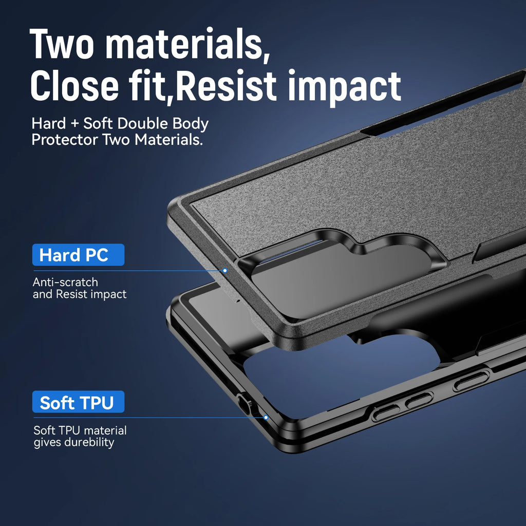 Shockproof armor case for Samsung Galaxy S26 Ultra S24 S22 Plus S23 S25 FE S21 A57 A37 A17 A56 5G A16 A36 A55 A15 A54 A35 A14