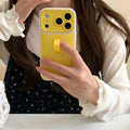 Candy Color Push Pull Ring Buckle Bracket Phone Case For iPhone 17 16 15 14 13 Pro Max Grip Stand Holder Shockproof Glossy Cover