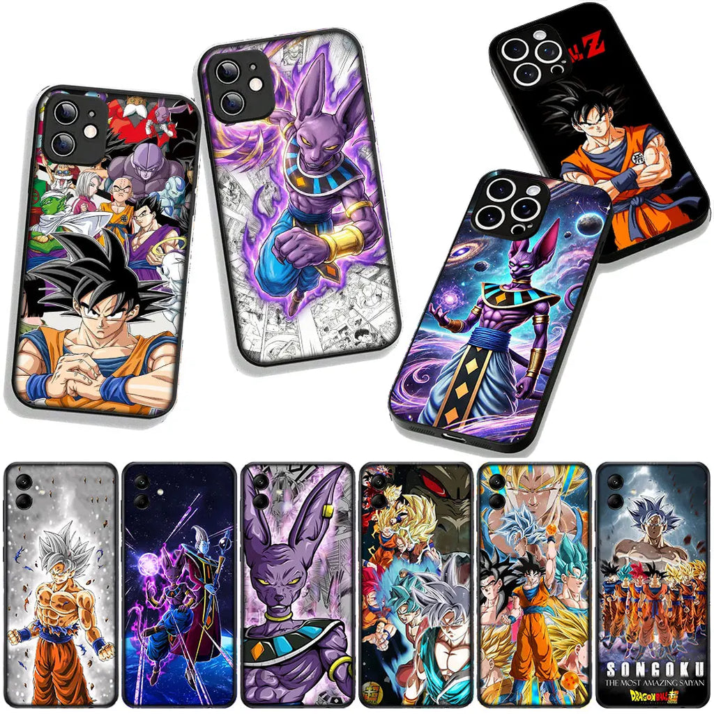 Whis Beerus Dragon Gokus Ball Super Phone Case for Samsung Galaxy S25 S24 S22 S23 FE Ultra Plus A56 A05 A06 A15 A16 A55 S7 Edge
