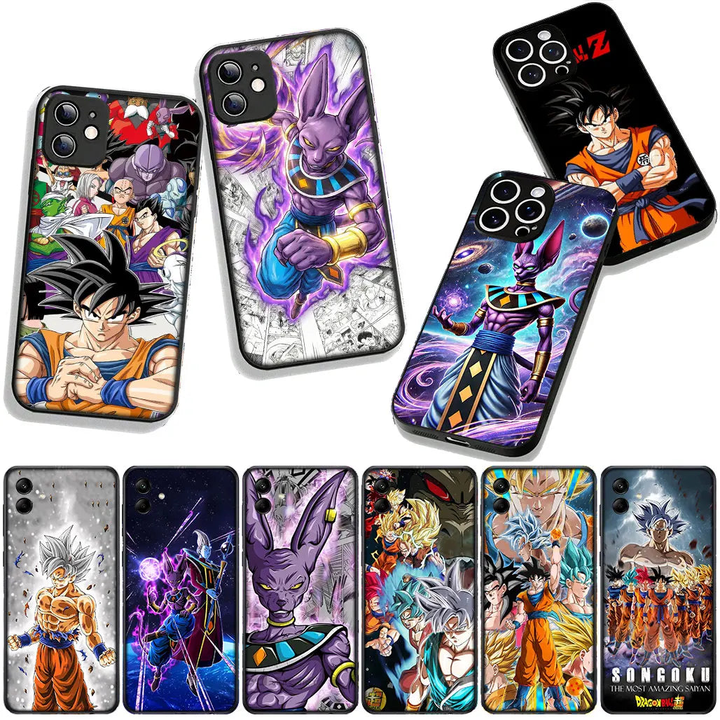 Whis Beerus Dragon Gokus Ball Super Phone Case for Samsung Galaxy S25 S24 S22 S23 FE Ultra Plus A56 A05 A06 A15 A16 A55 S7 Edge