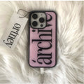 Minimalist Letter Archive Glossy Surface Phone Case for iPhone 17 Pro16 Pro 15 14 Plus 13 12 11 17 Air PRO MAX PLUS Y2K Cover