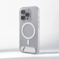 Invisible Metal Stand Magnetic Bumper Case For iPhone 17 16 Pro Max 15 14 Plus 13 For MagSafe Wireless Charge Shockproof Cover