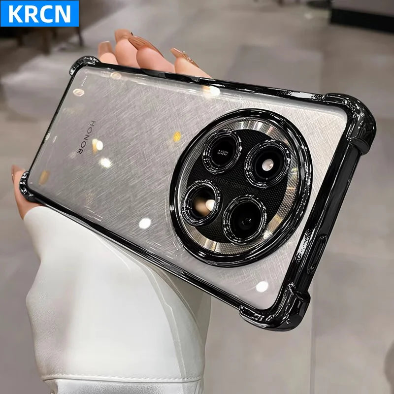 Case For Realme 13 Pro Plus Case Transparent TPU Silicone Cover For Realme 13 Pro+ 5G Camera Protect Electroplated Shell Bumper