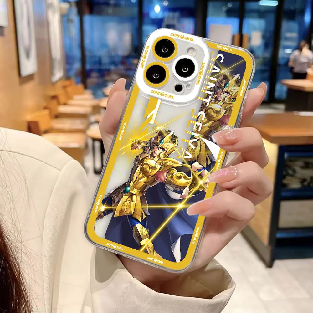 S-Saint S-Seiya Omega Cover Clear Phone Case For iPhone Apple 17 AIR 16E 16 15 14 12 13 11 Pro 8 7 Plus Max TPU Case DIY Shell