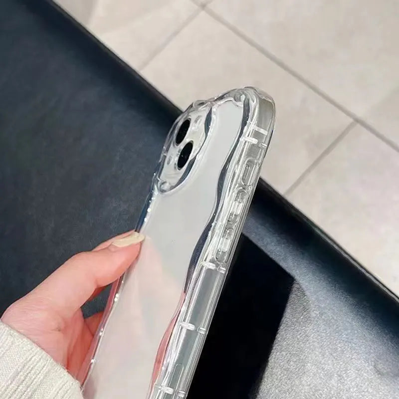 Transparent Wave Case for Xiaomi Redmi K50 Pro 9A 9T 13C 9 9C 10C 12C 10 Mi 13 11 12 Lite 13T 12T Pro 14 TPU Phone Cover Cases