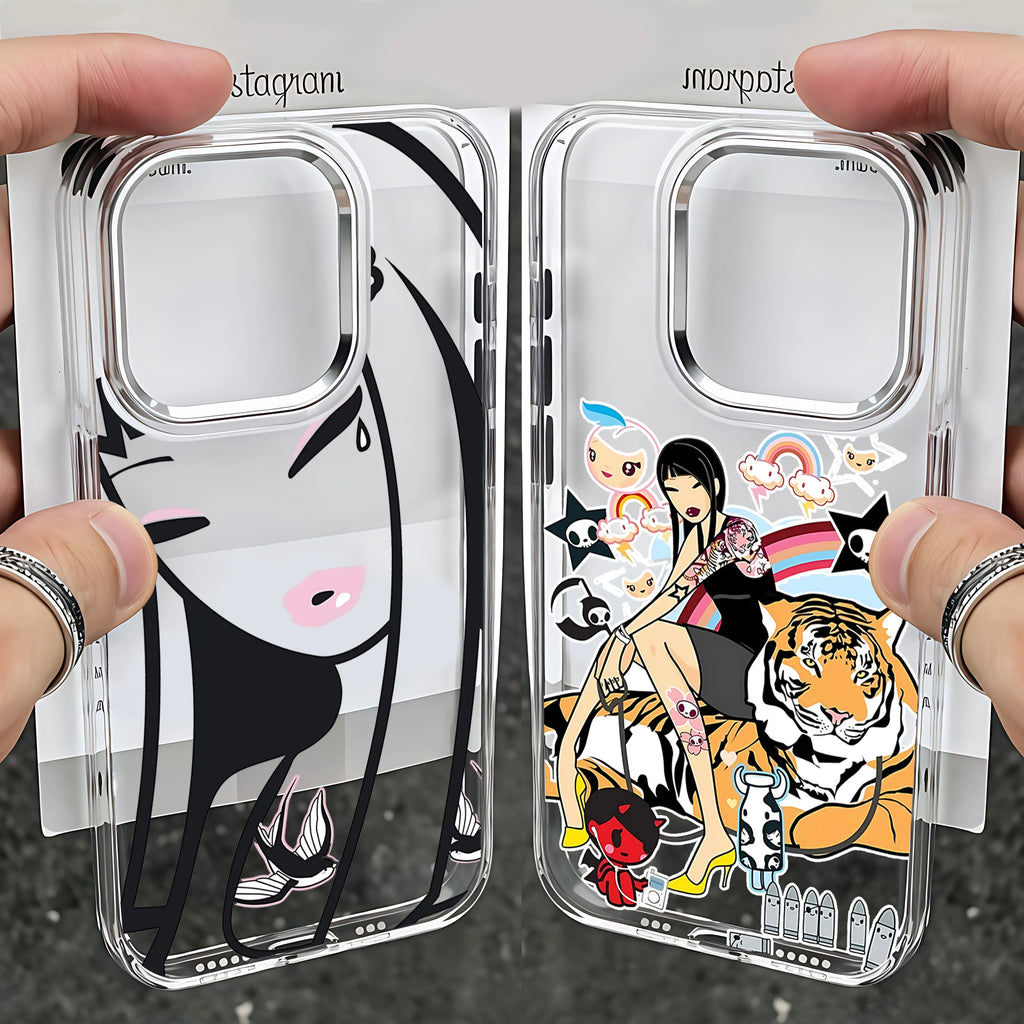 Cartoon Tokidokis Phone Case For iPhone 17 16e 16 15 14 13 12 11 mini Pro Max X XR XSMAX 8 7 Air Plus Transparent Soft Cover