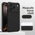 Water Ripple Silicone For Magsafe Wireless Charge Magnetic Phone Case For iPhone Air 17 16 15 14 13Pro Max Soft Shockproof Cover
