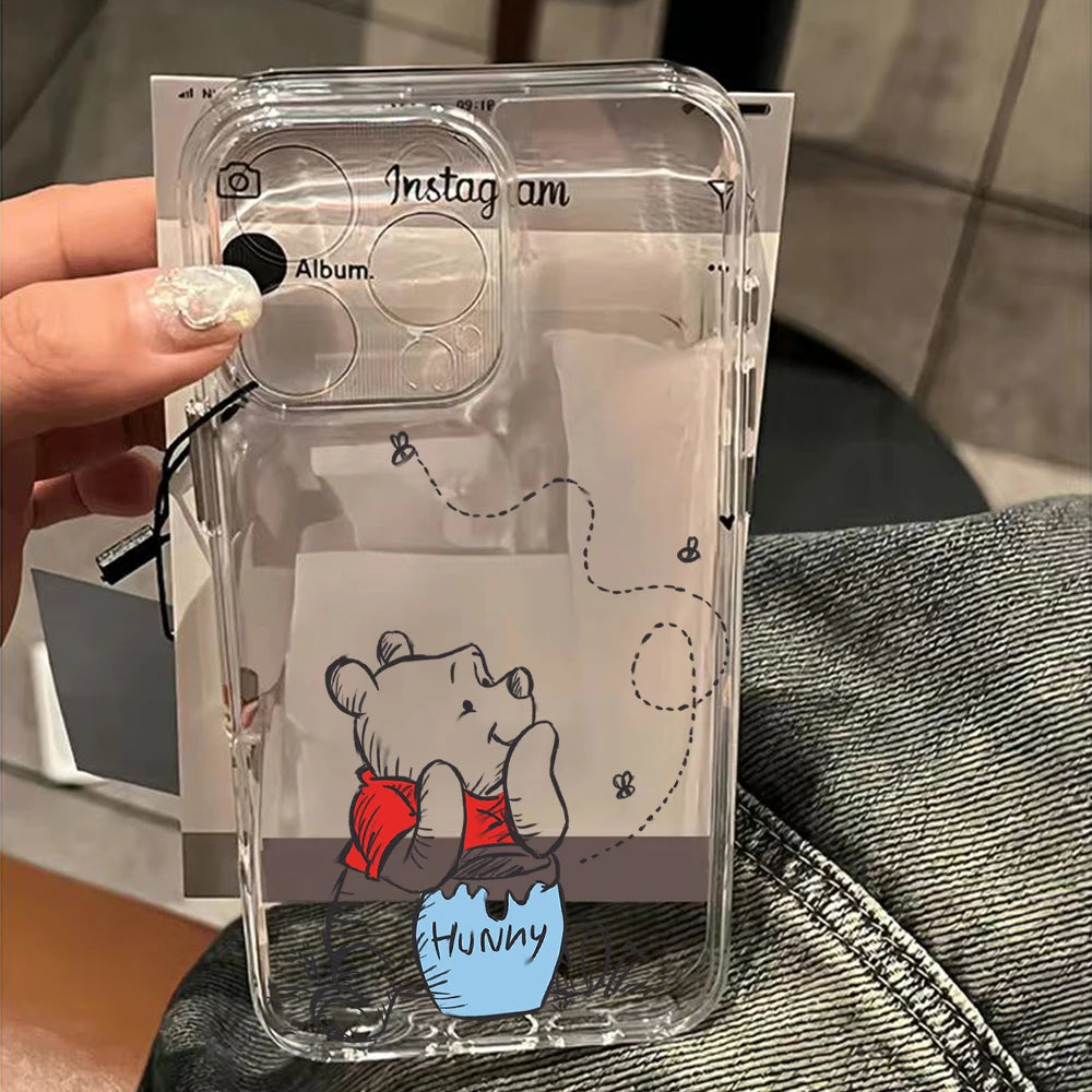 Lovely W-Winnie the P-Pooh Phone Case For iPhone 17e 17 16 16e 15 14 13 12 11 Mini Pro Max X XR XSMax 7 8 Air Plus Back Cover