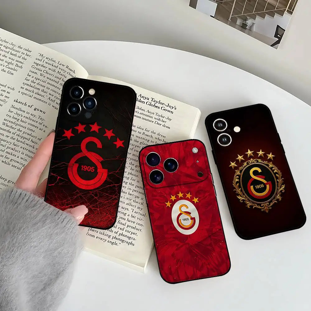 Cool G-Galatasaray-Clubs Phone Case Black That Fits For IPhone 17,16,15,11,13,14 Pro Max,Plus,X,Xr,Xs Max,13Mini