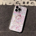 Sweet Pink Anime Glow Phone Case For Samsung S26 S25 S24 S23 S22 S21 S20 FE Note20 Note10 Plus Ultra Lite Edge 5G Clear Soft TPU
