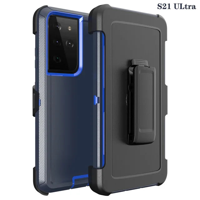 3 IN 1 For Samsung Galaxy S25 S26 ULTRA S25 S26 Plus S25 Heavy Duty Shockproof Armor +Belt CliP Phone Case