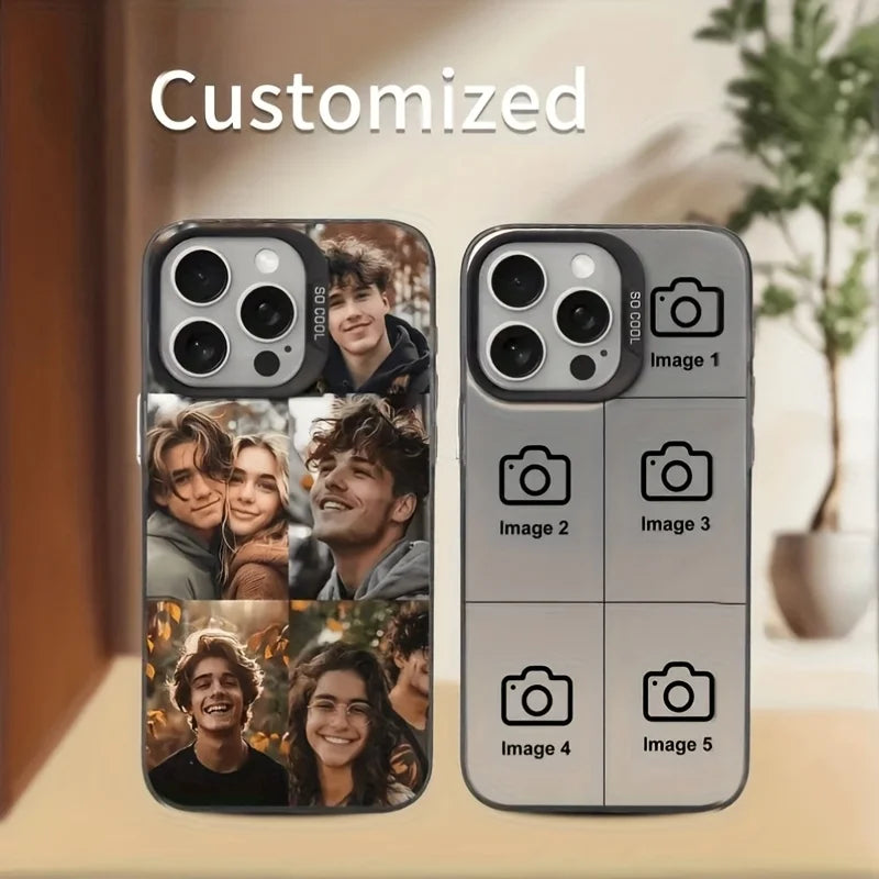Personalization Custom Multi Photo IMD Phone Case For iPhone 16 15 14 13 12 11 Pro Xs Max X XR Mini 16e 7 8 Plus SE 2020 2022