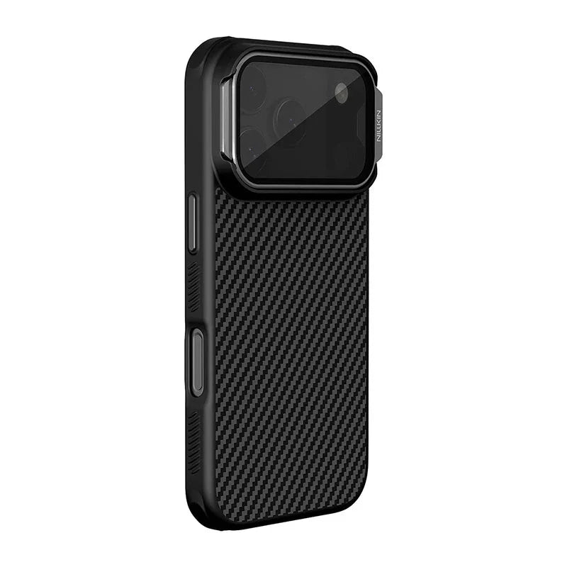 Nillkin For Magsafe iPhone 17 Pro/Pro Max Aramid Fiber Case With Lens Protection Kickstand For iPhone 17 Pro Magnetic Phone Case